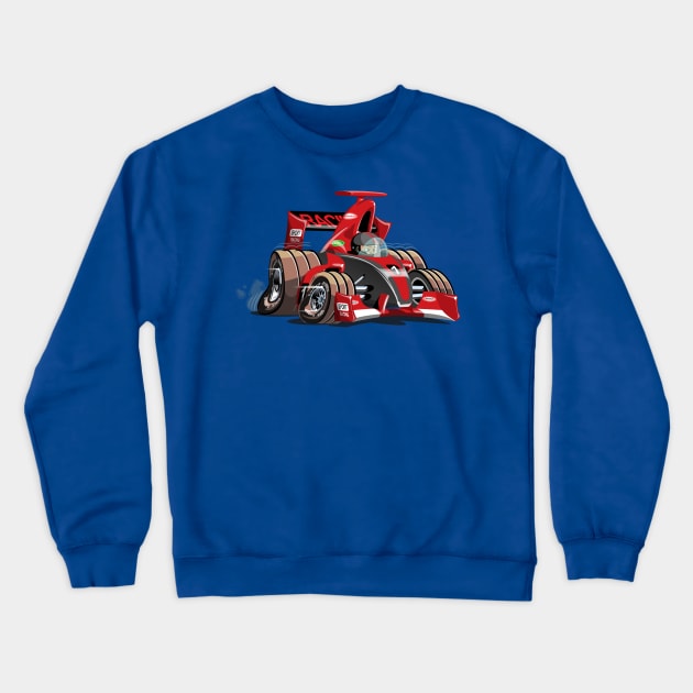 cartoon f1 Crewneck Sweatshirt by Mechanik